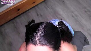 pierced babysitter kiana kumani gets involved with seth brogan in a homemade scene