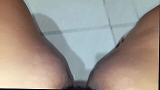 Naughty believer strokes her pussy in the church bathroom