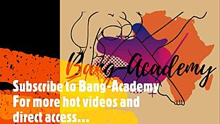 Gulp fiction with young ebony bent over for monster cock creampie