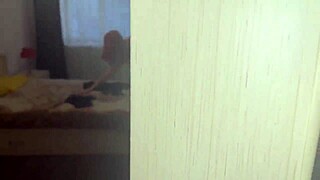 Redhead teen with natural tits bangs hard in amateur video