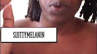 ebony amateur learns the four laws of masturbation and sex