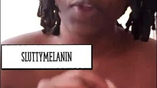 ebony amateur learns the four laws of masturbation and sex