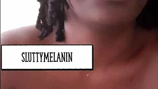 ebony amateur learns the four laws of masturbation and sex