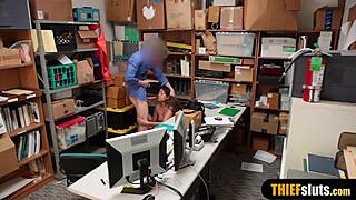 Petite Timid Teen Thief Caught and Punished with Hard Banging