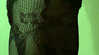 Shemale In Black Dress Gets Fucked