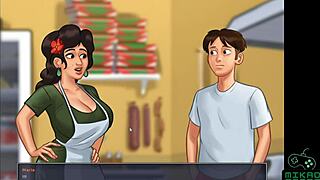 Summertime Saga Ep 90 - Making Pizzas with Hot Italian!
