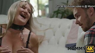 Milking Stepmommy for Intense Granny Action in Stockings