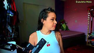 Espuleta maia holds back so as not to cum prematurely in roleplay