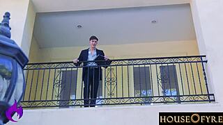 Busty Teen Rissa May in Secret POV Action with Boss!