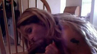 Milf Experiences Intense Orgasm Using Dildo on Chair