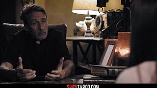 Desperate American Bride Rides Pervy Priest in Wild Cheating Scene