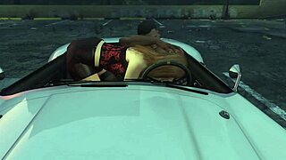 Franklin has fun with a hooker in his car, inspired by GTA 5