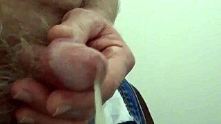 Rustyas1 Masturbates Small Cock in Public Toilet