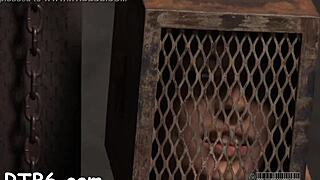 bound slaves endure rough punishment with hardcore sucking