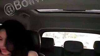The bald chick got fucked in the car and taken to a motel by the guy