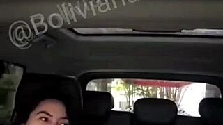 The bald chick got fucked in the car and taken to a motel by the guy