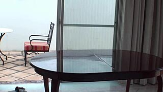 Two lovers mating under the warm sunlight outdoors