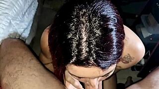 the widow sucks big cock until creampie