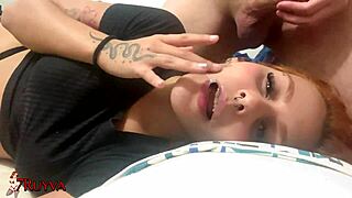 Novinha boqueteira loves swallowing cum in her mouth after a hot blowjob session.