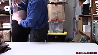 Teen Shoplifter In Lingerie Gets Fucked By Police Officer At Work!