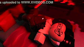 Black Couple's Intense Late-Night Job Session