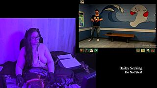 Secrets unfold in remastered naked playthrough part 3 with BBW brunette