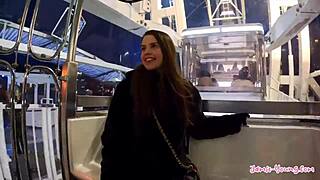 cute petite brunette rides huge cock in budapest sex vlog with jamie young