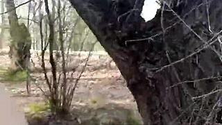 Reymisterio422, why's this forest spot your favorite for outdoor anal play?