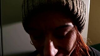 Hey neighbor, want a blowjob on the stairs?