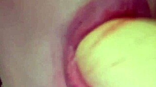 This sweet pussy in lingerie looks amazing with those toys