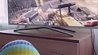 curious step sister caught masturbating and filled with cum