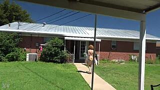 Sexy Redhead Prostitute In Lingerie Shows Legs And Big Ass