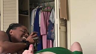 Does this ebony babe want homemade blowjob and doggy in bedroom?