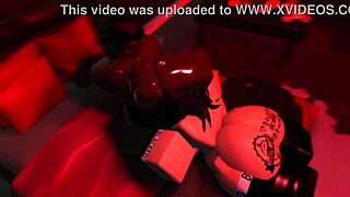 Black Couple's Intense Late-Night Job Session