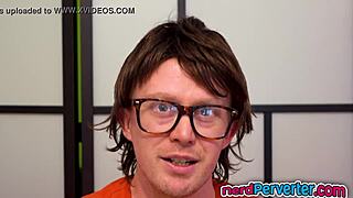 British bitch with sexy tattoos banged by a nerd