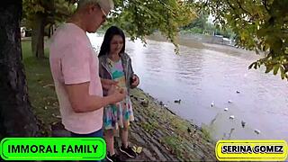 how did duck feeding turn to Serina swallowing Dean's creamy load?