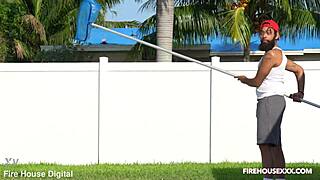 new pool boy seduces ebony bbw with monster cock