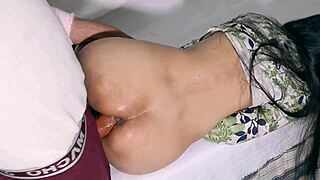 I watched my stepsister and stepbrother in a full intense Indian sex video.