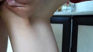 Yo, my filthy step sis is begging for a quick kitchen pounding!