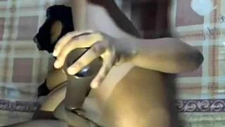 Playing with dildo in my wet shaved pussy what sensations will I discover next?