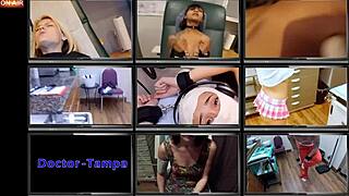 Alix Avery's first gyno exam with neighbors watching!