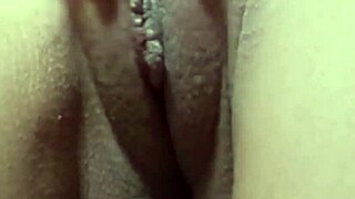 Intriguing footjob session leads to creampie with my sexy girl and her pierced nipples up close