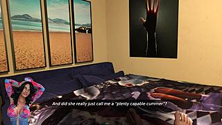 Young Girl Plays Doll House with Big Cock, Exposing Big Tits and Ass for Cumshot