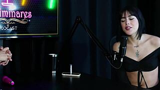 ariane kimiko teases in sheer lingerie