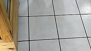 mexican woman with big ass browsing in the store