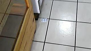 mexican woman with big ass browsing in the store