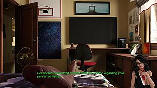 Young Girl Plays Doll House with Big Cock, Exposing Big Tits and Ass for Cumshot