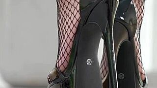 Petite Girl Crushes Fruits With High Heels Hot Footfetish