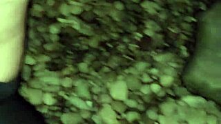 Watch busty milf strip outdoors, ripping clothes before beating off wildly