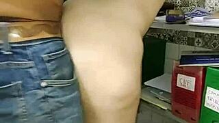 Young Couple Sucks Monster Cock At Office Overtime